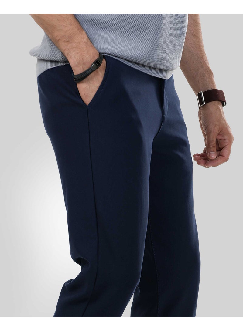 Dott Men's Smart Casual Slim Fit Comfort Trousers - Image 3