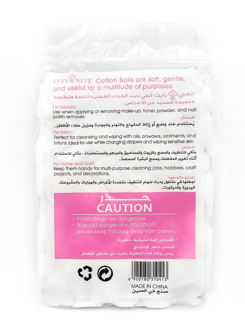 Infinite White Cotton Balls - 35g Pack, Soft & Pure Cotton - Image 3