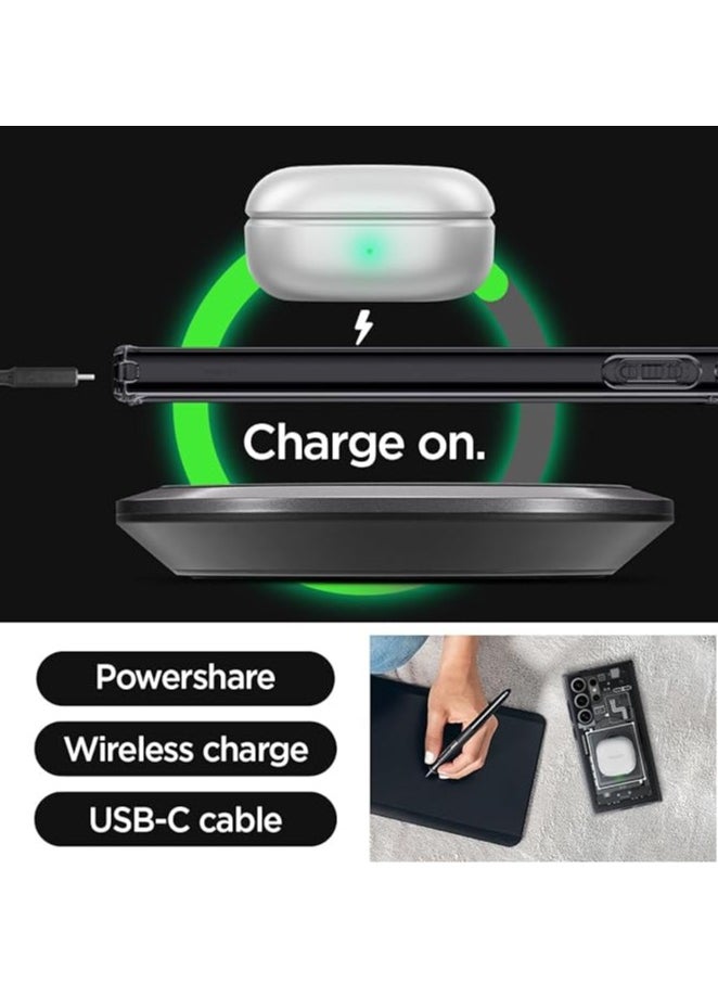 General - For Spigen Samsung S24Ultra/S24Plus/S24 Technology Magnetic Phone Case, suitable for Samsung S24Ultra/S24Plus/S24 Bracket Phone Case (No Pen) - Image 1