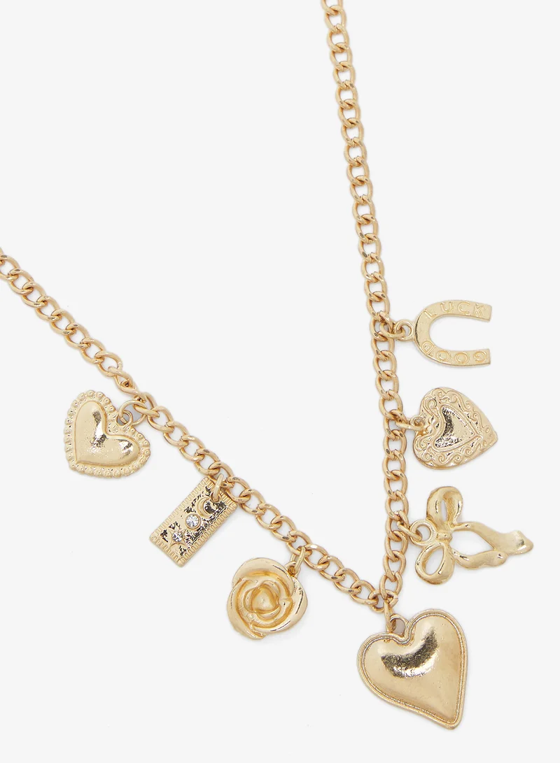جينجر Multipack Layered Chain Necklace with Charms