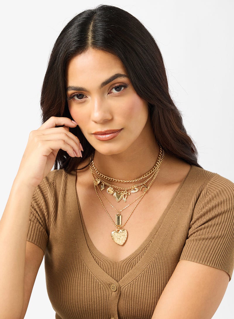 عقد متعدد الطبقات بسلاسل وتعليقات