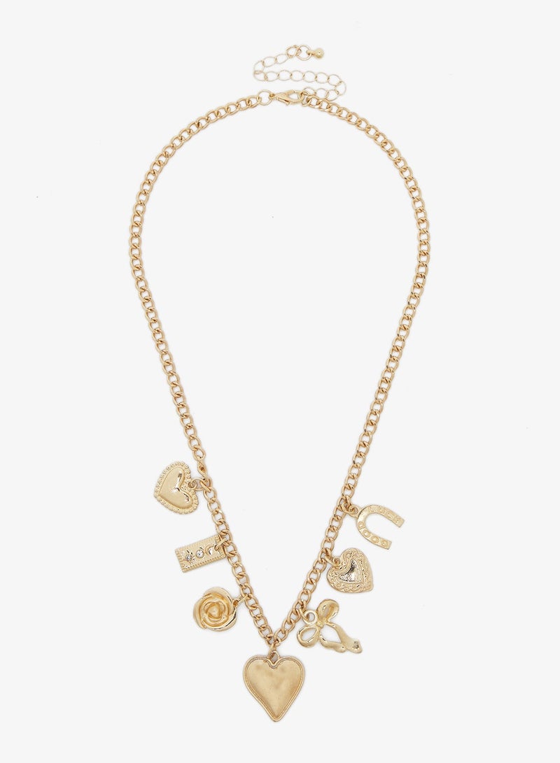 Ginger Multipack Layered Chain Necklace with Charms - Image 3