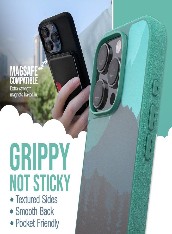 سمارتيش جراب Smartish® المغناطيسي لهاتف iPhone 16 Pro - Gripmunk متوافق مع MagSafe [خفيف الوزن + واقي] غطاء نحيف ورفيع مع بطانة من الألياف الدقيقة لهاتف Apple iPhone 16 Pro - Moving Mountains - Image 2