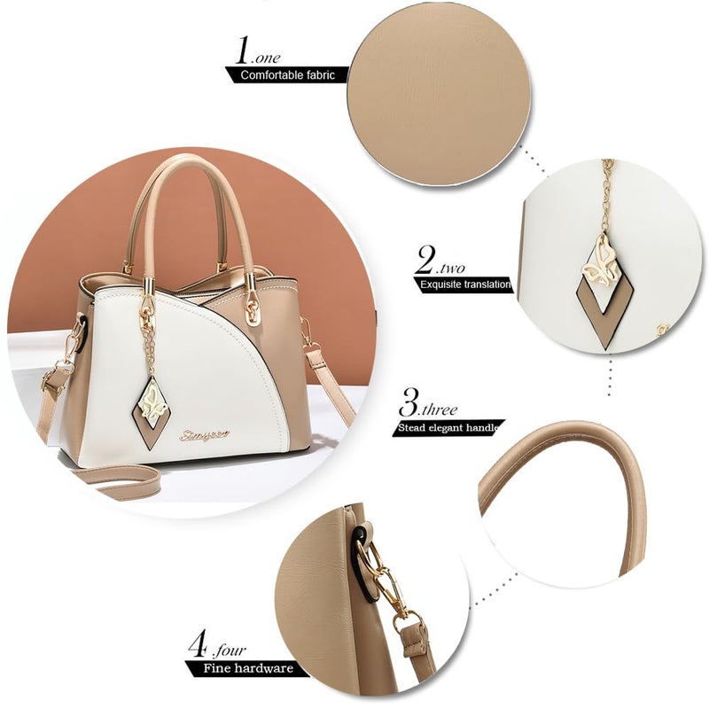 SiMYEER Satchel Purses and Handbags for Women Leather Crossbody Bags Shoulder Tote Bags - Image 5