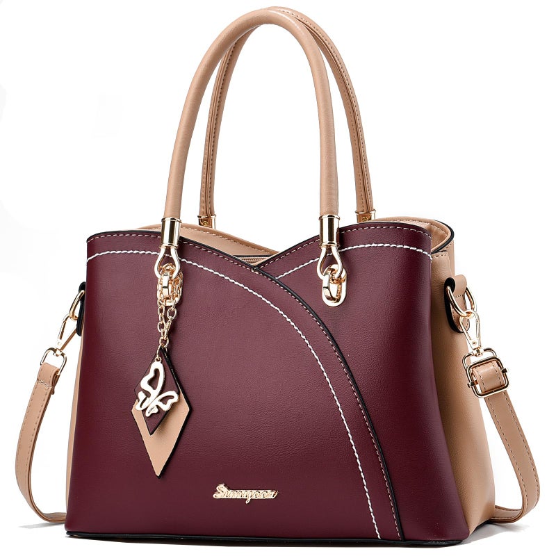 SiMYEER Satchel Purses and Handbags for Women Leather Crossbody Bags Shoulder Tote Bags - Image 1