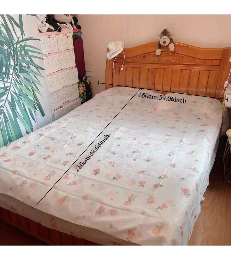 Thickened Disposable Non-Woven Travel Sleeping Bag Set White 59x82 Inch Soft Pillowcase - Image 1