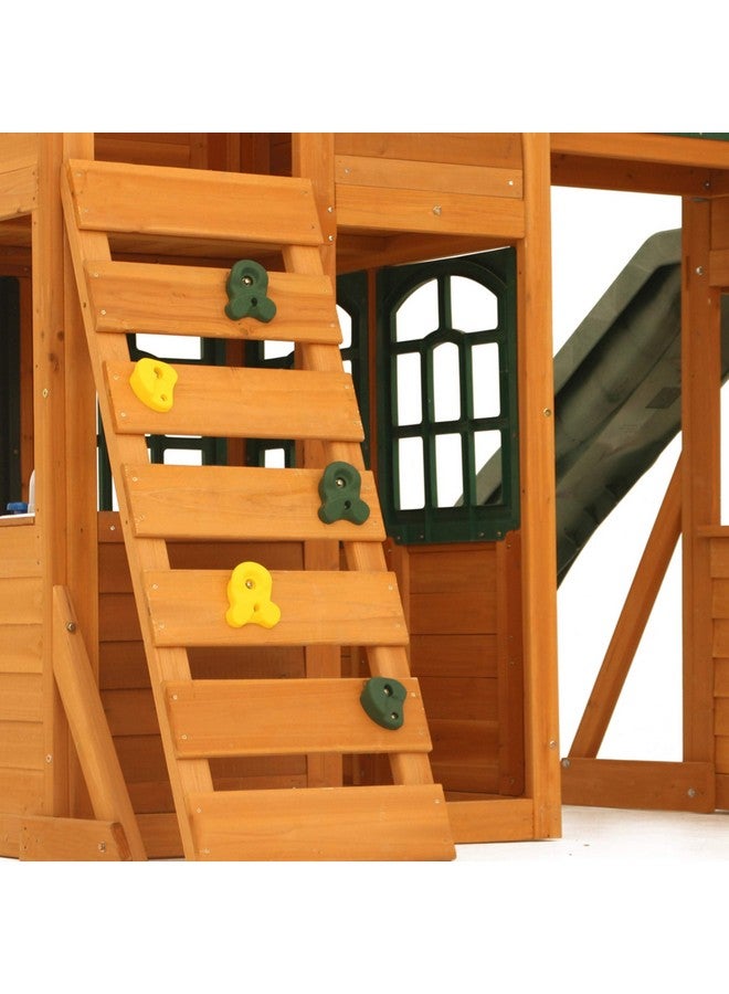KidKraft صخور التسلق من كيدكرافت - مجموعة من 7، أخضر وأصفر، هدية للأعمار من 3-10 - Image 3