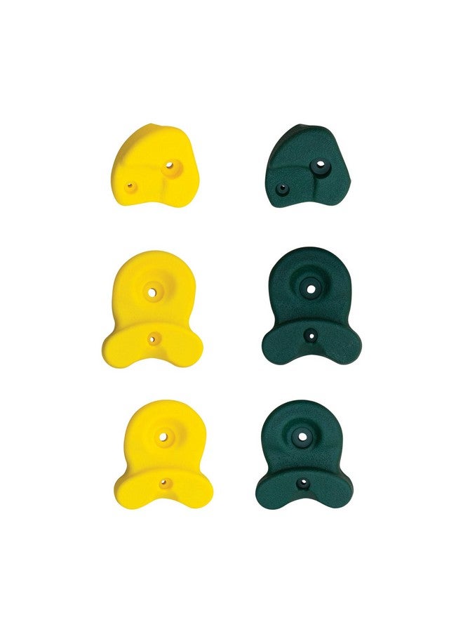KidKraft صخور التسلق من كيدكرافت - مجموعة من 7، أخضر وأصفر، هدية للأعمار من 3-10 - Image 1