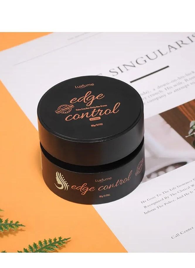 Luxfume - Edge Control for Black Hair No Flaking Nourish Hair And Styling High Shining Long Lasting Extreme Strong Natural Formula Hair Gel 90g - Image 1