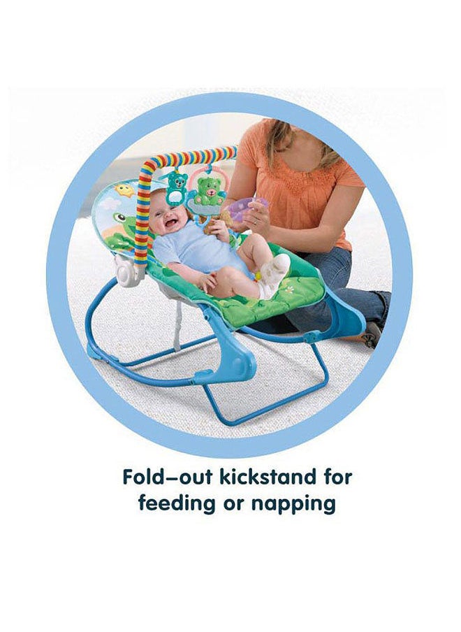 Generic - Portable Baby Bouncer Soothing Vibrating Infant Seat Baby Rocking Chair for Max. 18kg/40lbs Babies with Music Hanging Toys Bed Net - Image 1