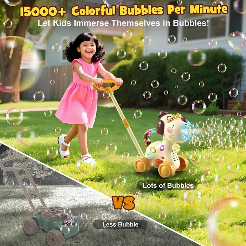jjojcll Automatic Bubble Machine for Toddlers: Portable Dog Bubble Maker Blower Toys for 3+ Year Old Boy Girl Kids Outdoor Toys for Easter Party Birthday - Image 2