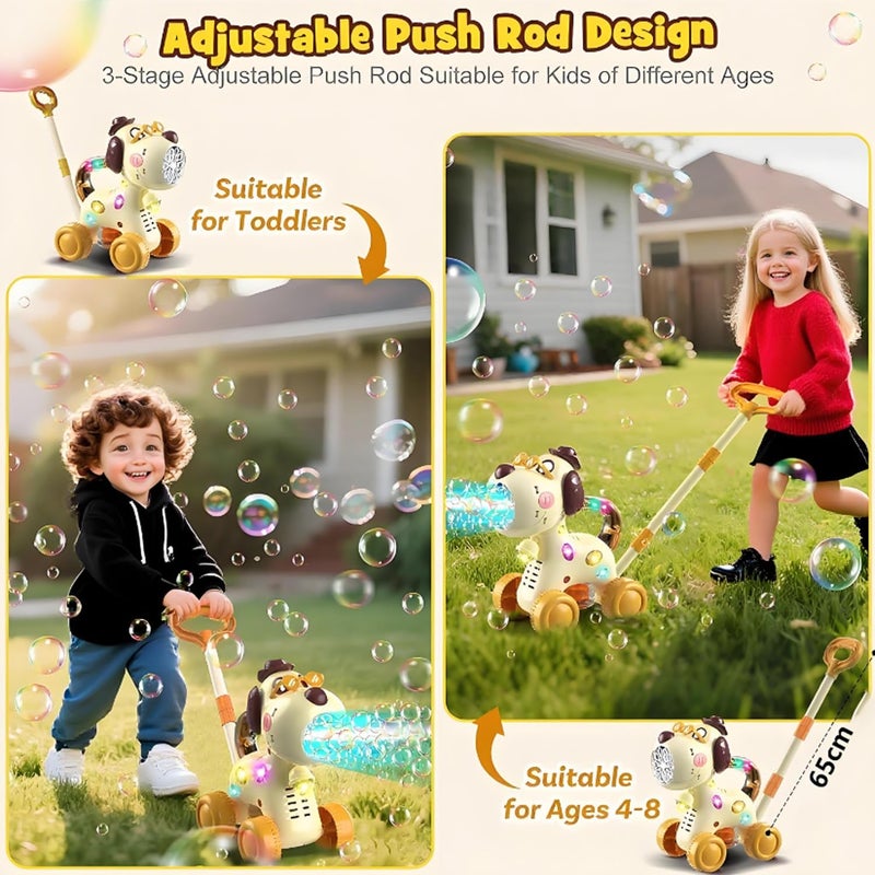 jjojcll Automatic Bubble Machine for Toddlers: Portable Dog Bubble Maker Blower Toys for 3+ Year Old Boy Girl Kids Outdoor Toys for Easter Party Birthday - Image 5