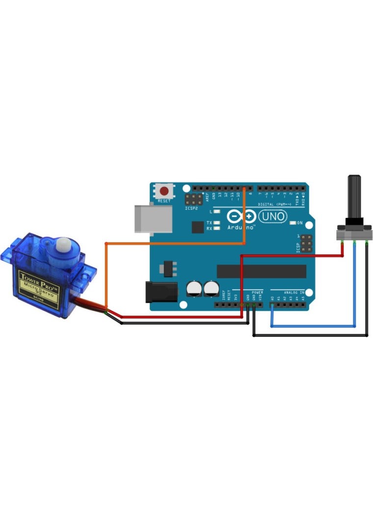 Robotekno - محرك سيرفو ميني تاور برو SG90 آر سي أردوينو سيرفو موتور ميكرو - Image 1