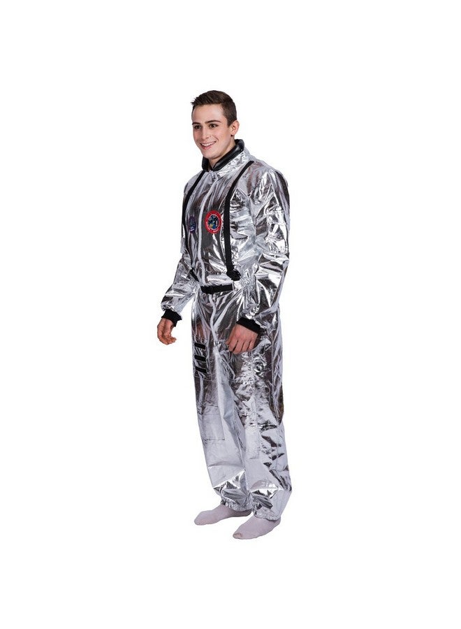 EraSpooky Men's Astronaut Spaceman Costume(Silver, Small) - Image 3