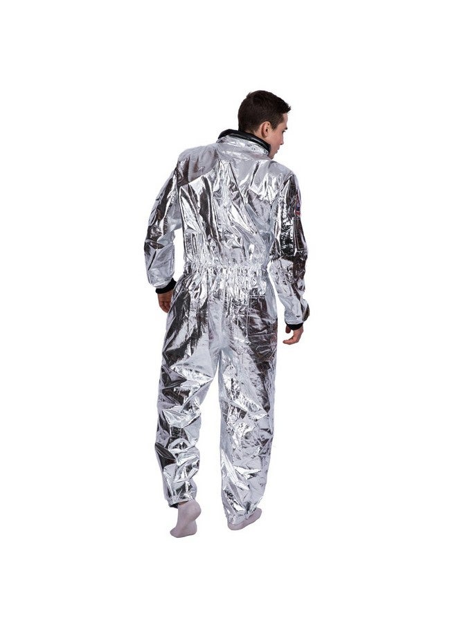 EraSpooky Men's Astronaut Spaceman Costume(Silver, Small) - Image 4