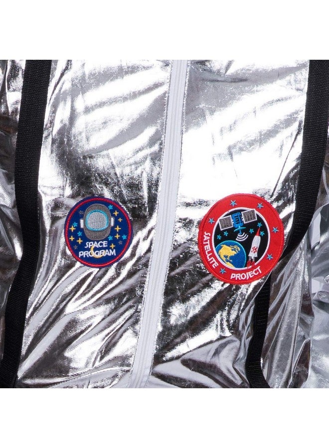 EraSpooky Men's Astronaut Spaceman Costume(Silver, Small) - Image 5
