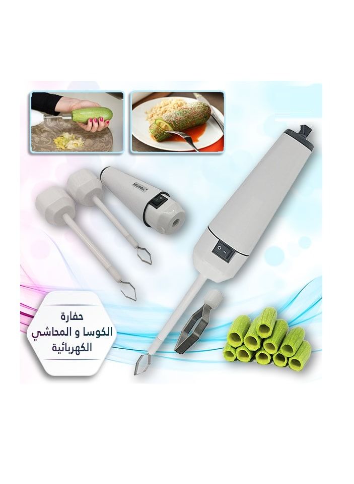 SOSEKO Electric Corer Vegetable Drill Stirrer Spiralizer Kitchen Gadgets Stainless Steel Corer Remover - Image 1