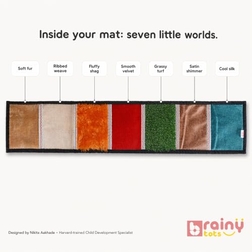 Brainytots Sensory Texture Mat | 7 Different Textures | for Kids and Infants | Sensory Stimulation Activity | Sensory Development Toy | Montessori Toy - Image 3