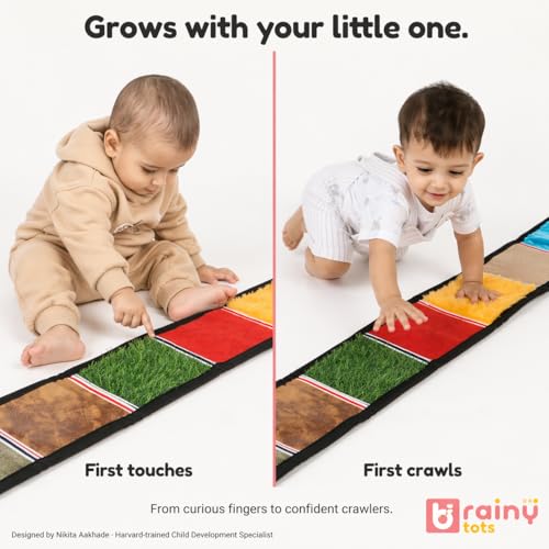 Brainytots Sensory Texture Mat | 7 Different Textures | for Kids and Infants | Sensory Stimulation Activity | Sensory Development Toy | Montessori Toy - Image 4