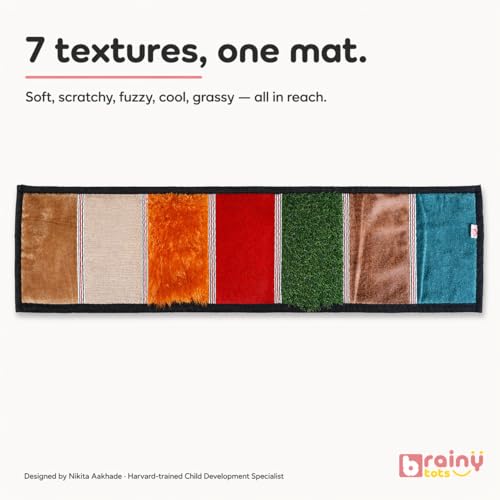 Brainytots Sensory Texture Mat | 7 Different Textures | for Kids and Infants | Sensory Stimulation Activity | Sensory Development Toy | Montessori Toy - Image 5