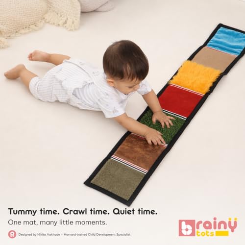 Brainytots Sensory Texture Mat | 7 Different Textures | for Kids and Infants | Sensory Stimulation Activity | Sensory Development Toy | Montessori Toy - Image 2