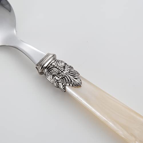 CATHYLIN REVERIE Collection 18/10 Stainless Steel Vintage Flatware set,Sliverware set,Dishwasher safe (40, Champagne) - Image 4