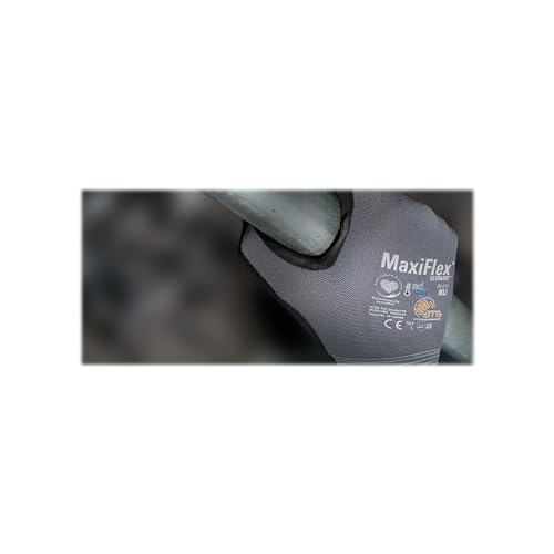 MaxiFlex Ultimate Nitrile Gloves, Gray/Black (34-874/M) - Image 3