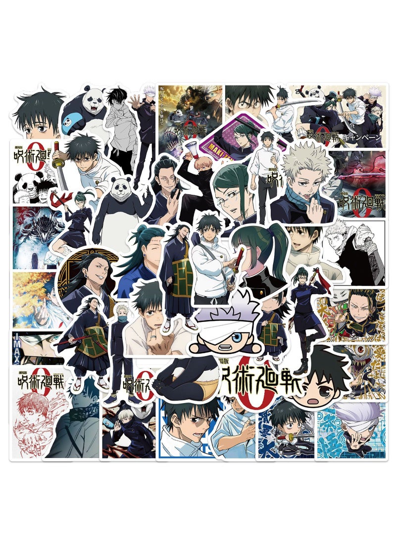 50-Pack Jujutsu Kaisen Stickers Waterproof