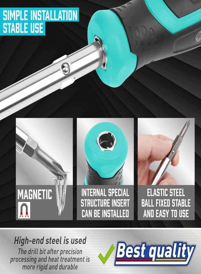 Amartisan 18-in-1 Multi-bit Screwdriver Set Tool All in One, Portable Multi-Purpose Screwdriver, Slotted/Philips/Pozi/Torx/Square,Nut Driver - Image 5