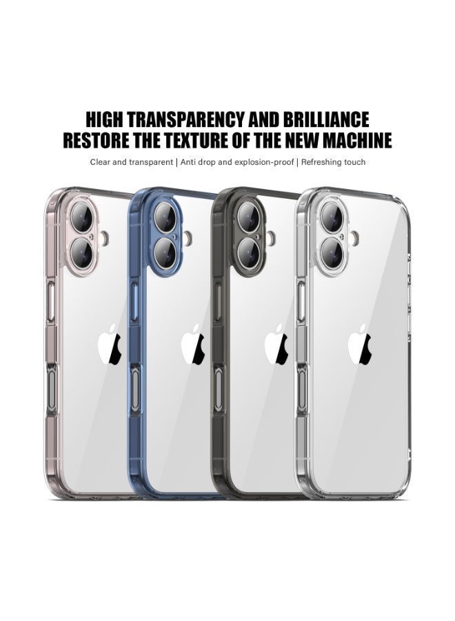 IPhone 17 Case-Transparent, Crystal Clear with 4 Corner Airbags & Raised Camera Guard, Anti-Yellowing & Military-Grade Shockproof，pink ﻿ - Image 2