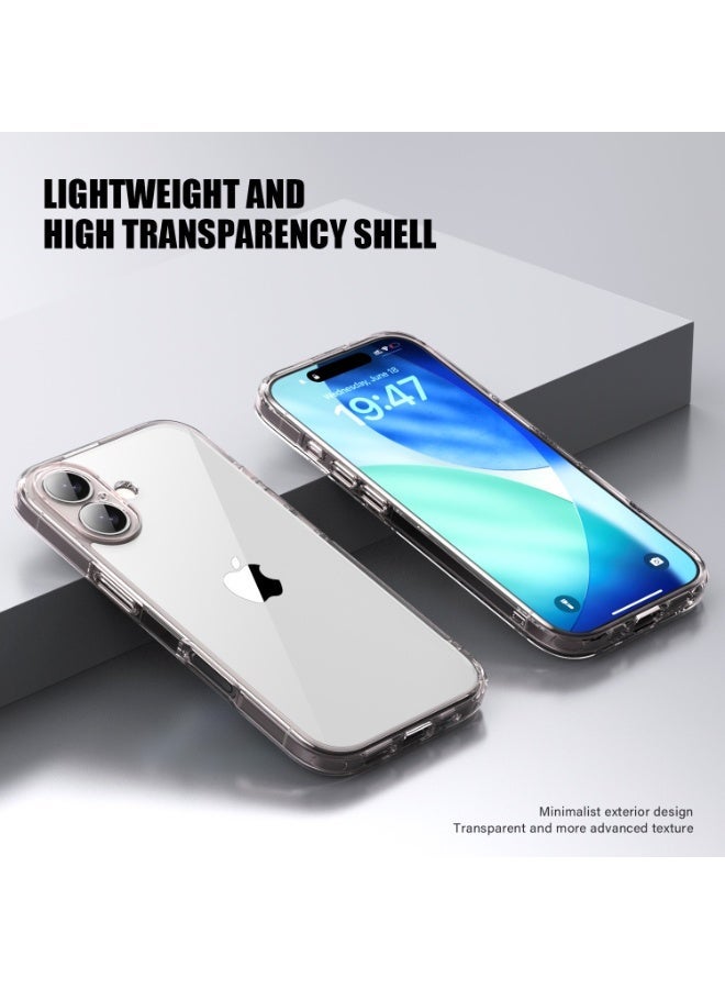 IPhone 17 Case-Transparent, Crystal Clear with 4 Corner Airbags & Raised Camera Guard, Anti-Yellowing & Military-Grade Shockproof，pink ﻿ - Image 5