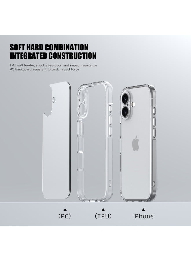 IPhone 17 Case-Transparent, Crystal Clear with 4 Corner Airbags & Raised Camera Guard, Anti-Yellowing & Military-Grade Shockproof，pink ﻿ - Image 4