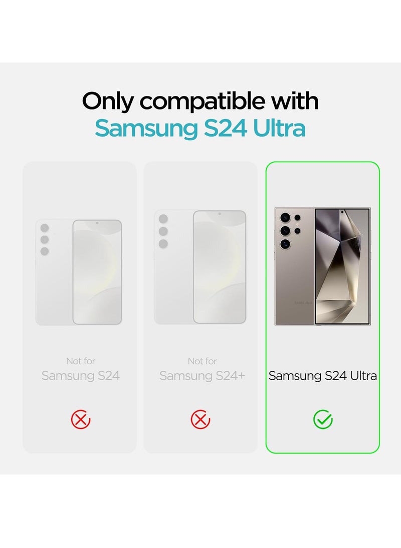 BORTONY Samsung S24 Ultra Case Silicone Case with Galaxy S24 Ultra Screen Protector Slim Fit Camera Protection Shockproof Phone Case Cover for Galaxy S24 Ultra 6.8 inch - Image 2