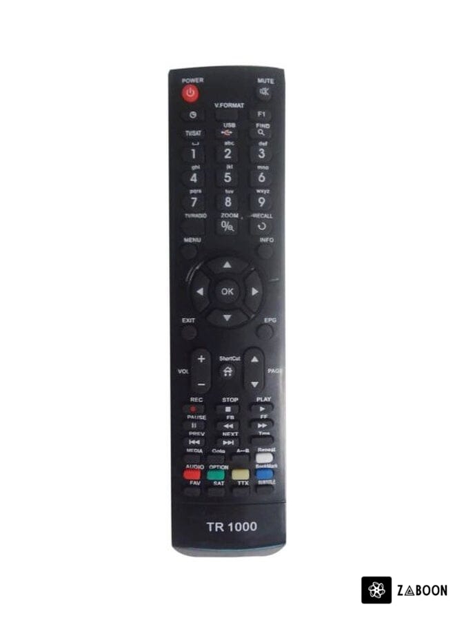 Zaboon TV Remote Control For HD Mini Receiver gtrm082 Black