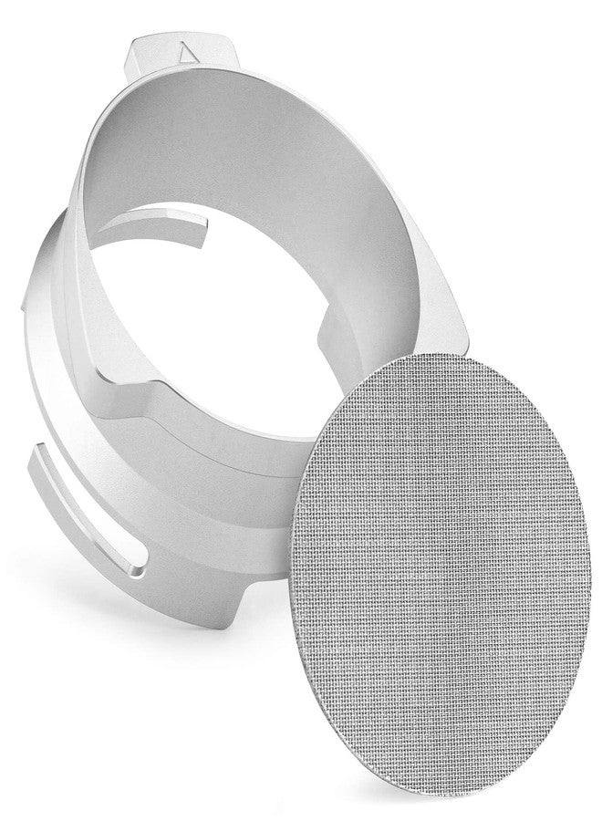 Vomika 54mm Coffee Dosing Funnel, Hands-Free Aluminum Dosing Ring & 53.5mm Stainless Steel Puck Screen, Espresso Accessories suitable for 54mm Breville Barista Portafilters, with Grinding Trigger - Image 1