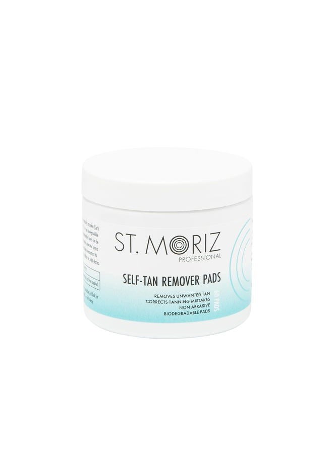 St. Moriz St Moriz Professional Self Tan Remover Pads - Removes Self Tanner Instantly - Fix Tanning Mistakes - Rapid Self Tan Eraser - Gentle on Skin - Dermatologically Tested - Vegan - 60 Pads - Image 1