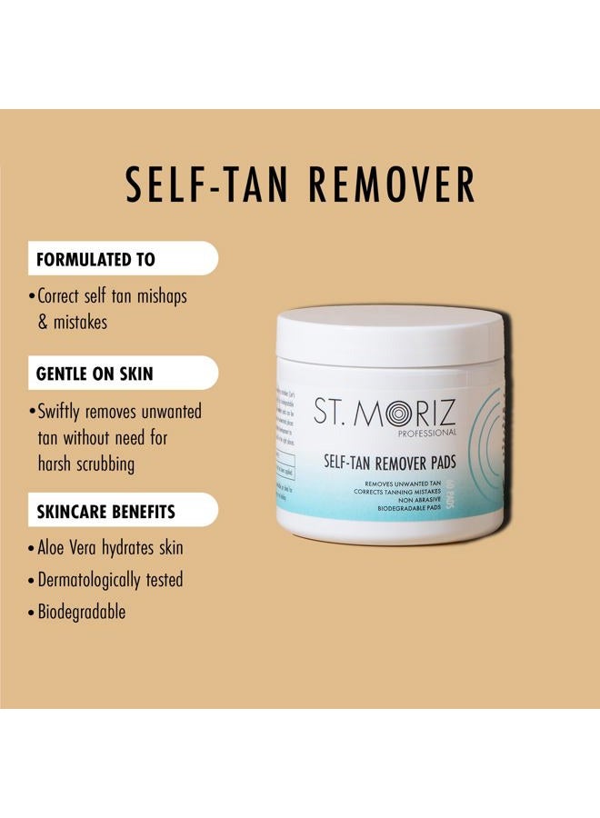 St. Moriz St Moriz Professional Self Tan Remover Pads - Removes Self Tanner Instantly - Fix Tanning Mistakes - Rapid Self Tan Eraser - Gentle on Skin - Dermatologically Tested - Vegan - 60 Pads - Image 2