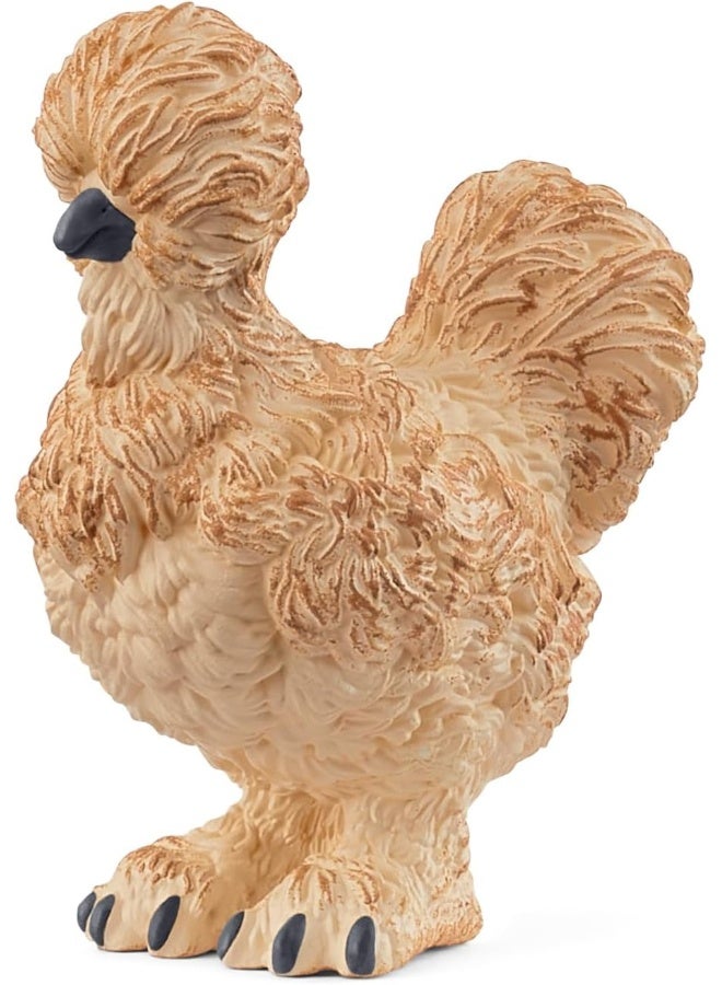 Schleich دجاجة سيلكي من شلايش 14891، من 3 سنوات - عالم المزرعة - تمثال - Image 1