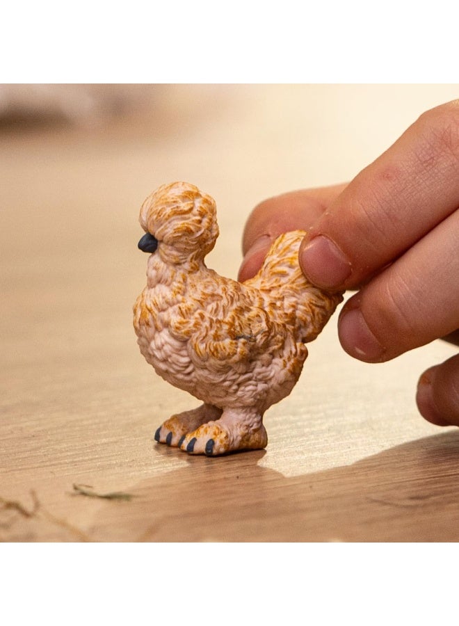 Schleich دجاجة سيلكي من شلايش 14891، من 3 سنوات - عالم المزرعة - تمثال - Image 2