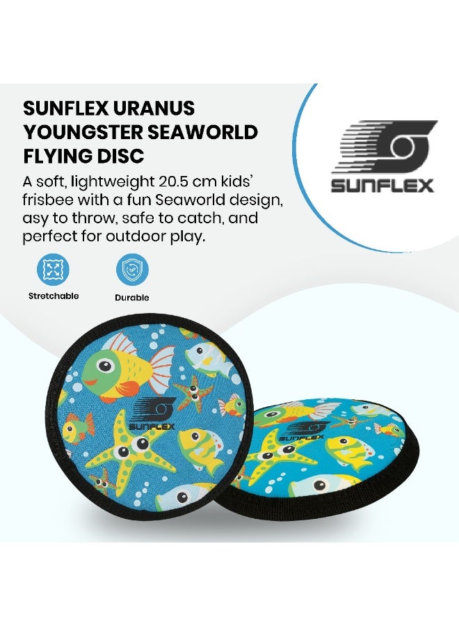 صنفليكس قرص الطيران للأطفال صن فليكس يونغستر أورانوس تصميم الغابة | قرص رمي من النيوبرين للعب المائي والشاطئ والهواء الطلق - Image 1