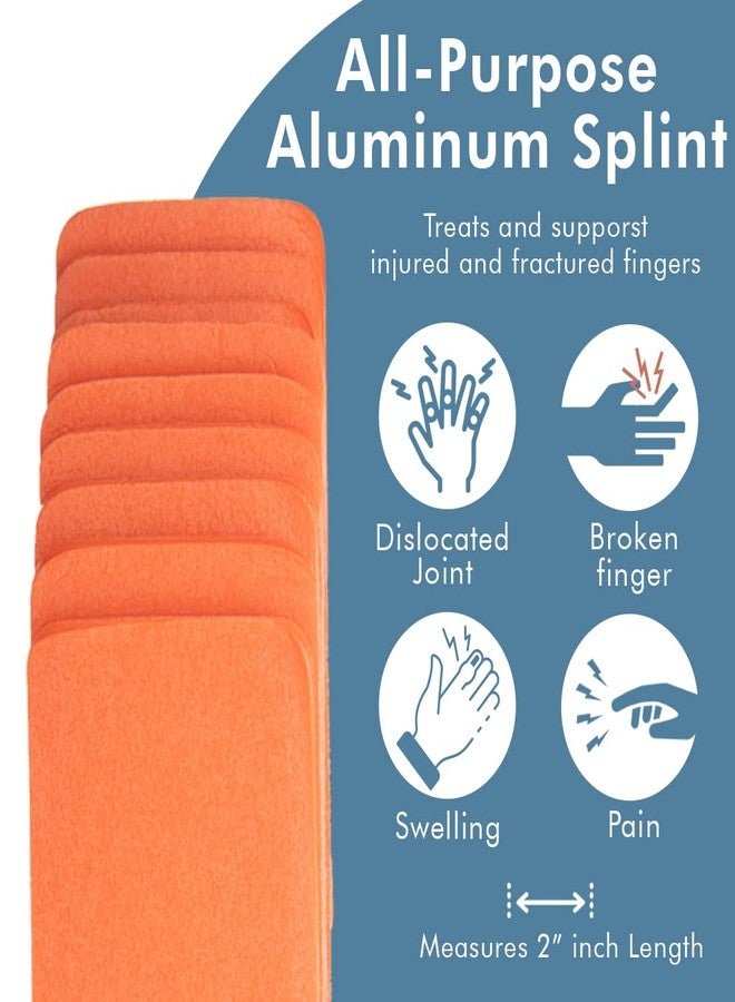 Novamedic First Aid Padded Aluminum Finger Splint 20 Pack, 2 inch, Made for Finger Knuckle Immobilization Sprains, Swelling, Strains, Arthritis of Adults and Children Provides Pain Relief, Waterproof Brace - Image 4