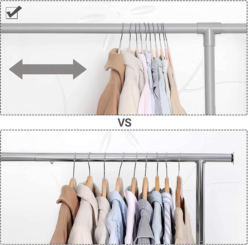 Red Dot Gift® 20-Pack Rose-Pink Non-Slip Velvet Hangers & 360 Degree Rotatable Hook - Durable & Slim - Non Slip Hangers for Coat Hangers - Pant Hangers… (Rose/Blush Pink, 20 pack) - Image 5