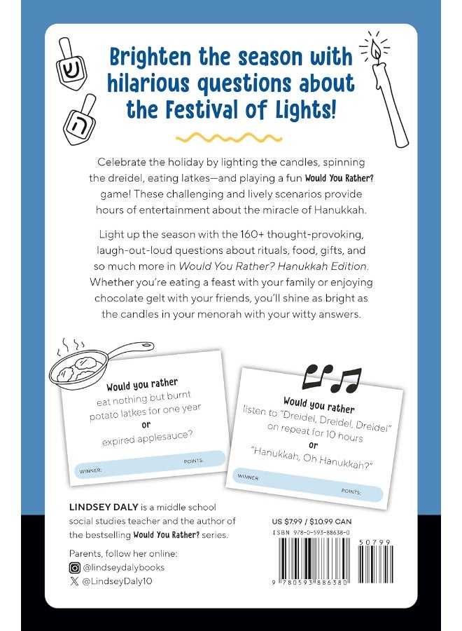 Would You Rather? Hanukkah Edition: Light Up the Season with a Hilarious Holiday Game for Kids - Image 2