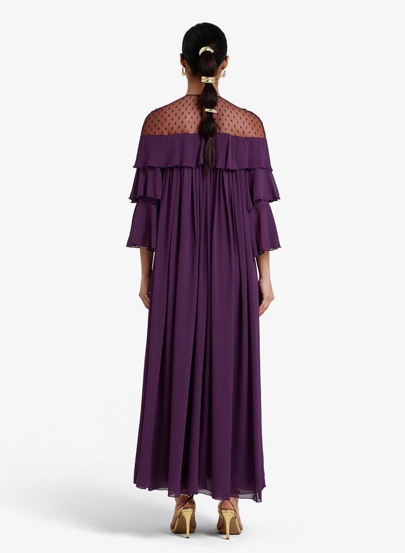 CHASE Ruffle Detailed Midi Dress - Image 2