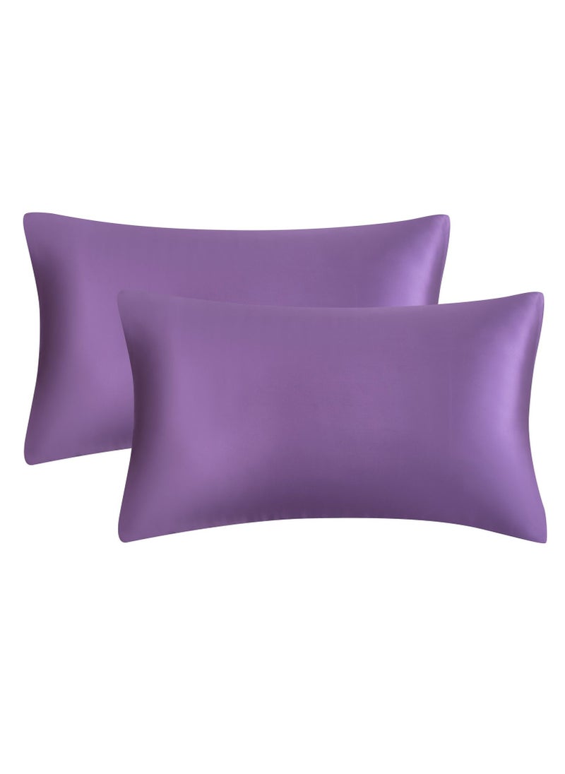 Y&D 2-Piece Simple Solid Colour Pillow Case Cover  - Image 1