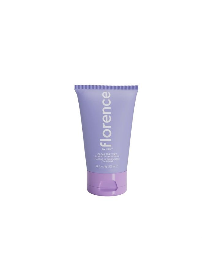 Florence by Mills Clear The Way Clarifying Mud Mask | Exfoliating + Smooth | Unclog + Minimize Pores | Charcoal Power + Kaolin Clay + Lavender and Tee Tree| Vegan & Cruelty-Free - Image 1