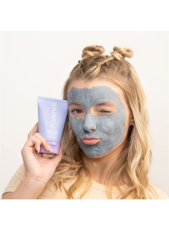Florence by Mills Clear The Way Clarifying Mud Mask | Exfoliating + Smooth | Unclog + Minimize Pores | Charcoal Power + Kaolin Clay + Lavender and Tee Tree| Vegan & Cruelty-Free - Image 3
