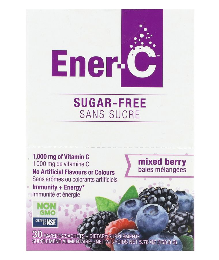 Vitamin C Multivitamin Drink Mix Sugar Free Mixed Berry 1000 mg 30 Packets 0.2 oz (5.46 g) Each