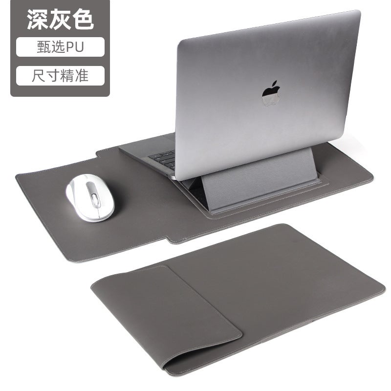 For Apple Huawei 14-inch Notebook Inner Bag Waterproof Adjustable Ultra-light Stand Computer Bag Protective Case dark gray [liner bag]]