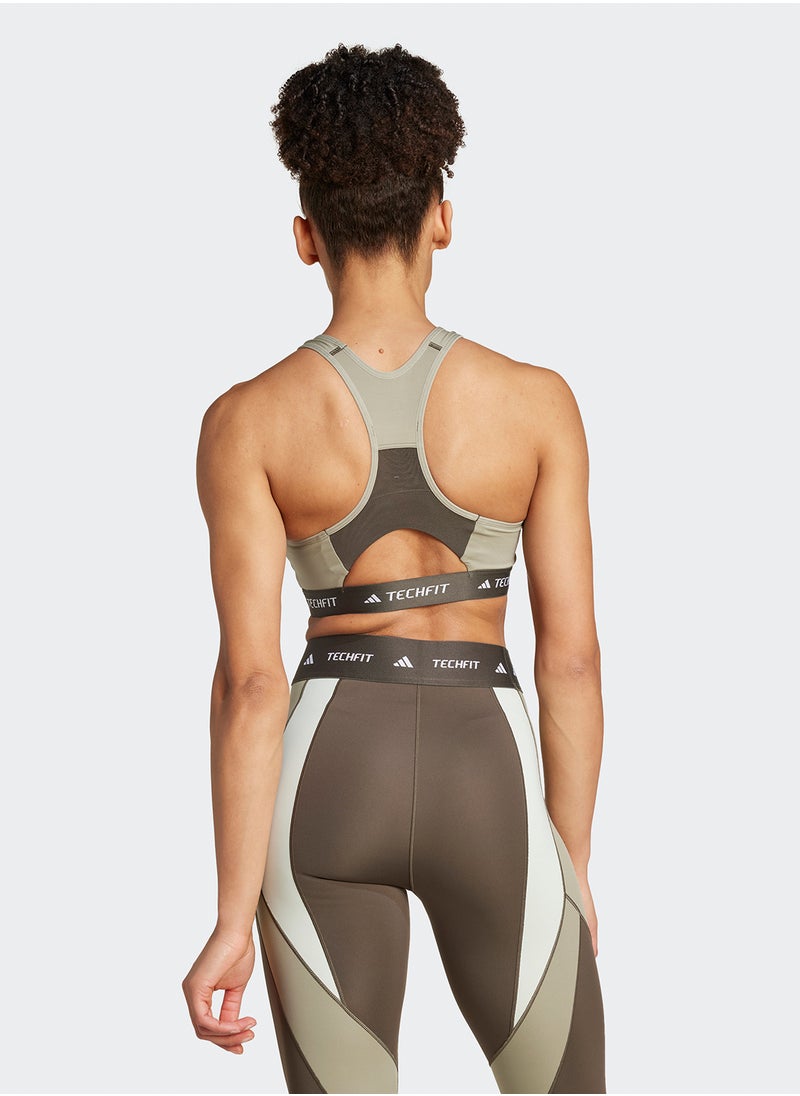 Adidas Techfit Colorblock Bra  - Image 2